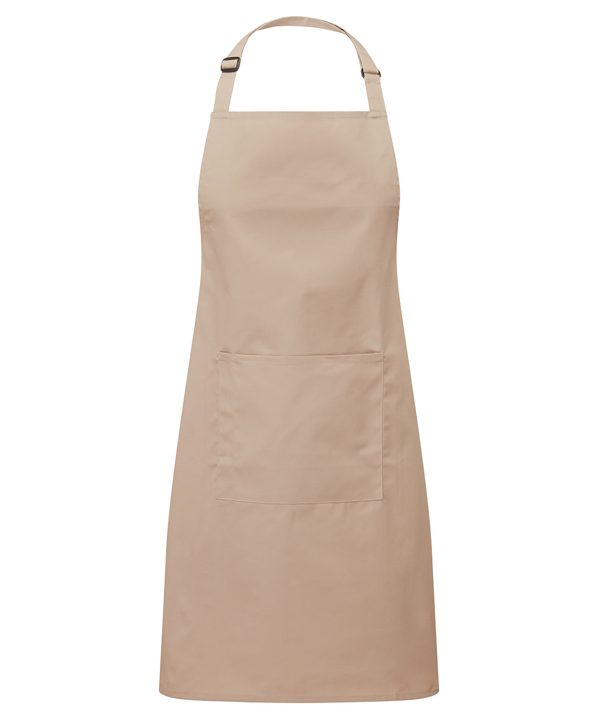 Basic Bib Apron with Pocket - Latte